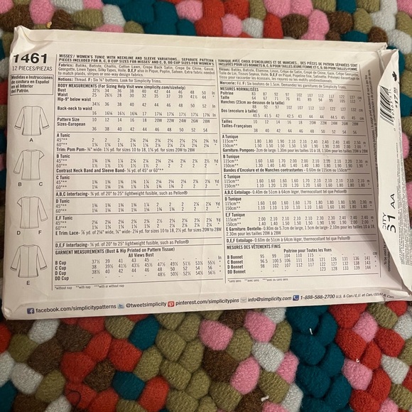 Simplicity Patterns Bundle of Four (4) UNCUT - Picture 10 of 11